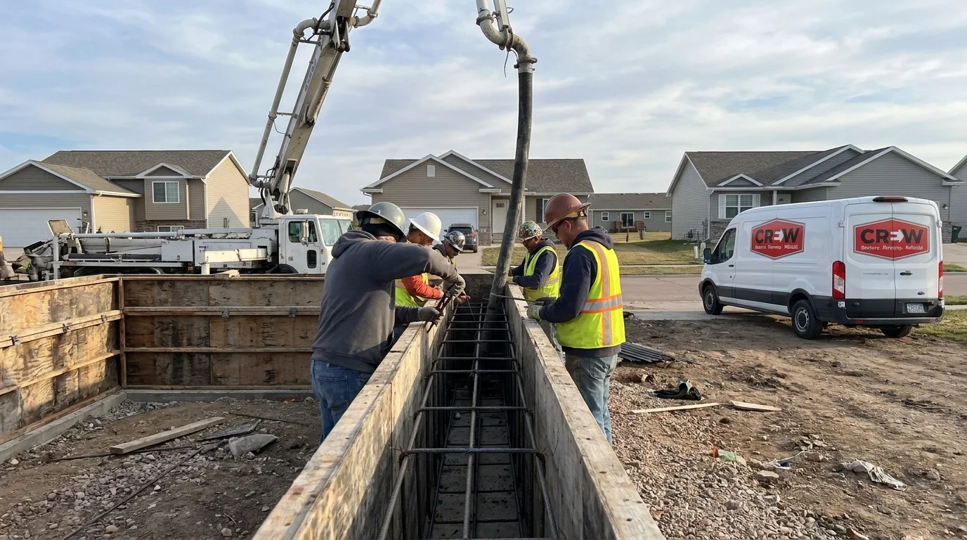 Foundation Installation in Sioux Falls