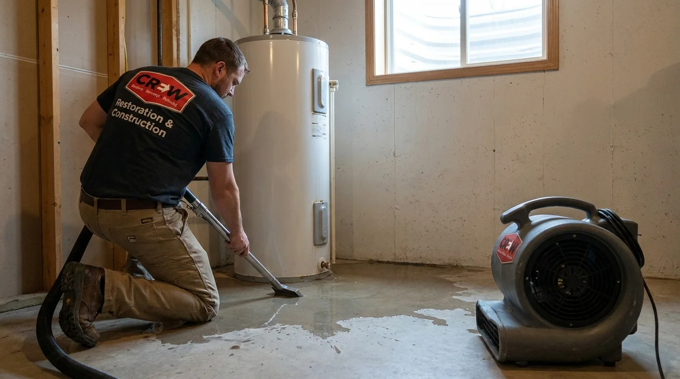 Emergency Water Heater Flood Cleanup in Sioux Falls